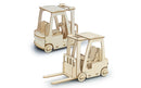 BRANDCRAFT Forklift Wooden Model Puzzle