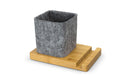 TRIESTE Bamboo Phone Stand Desk Caddy