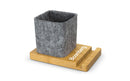 TRIESTE Bamboo Phone Stand Desk Caddy