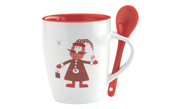 Christmas Mug with Spoon