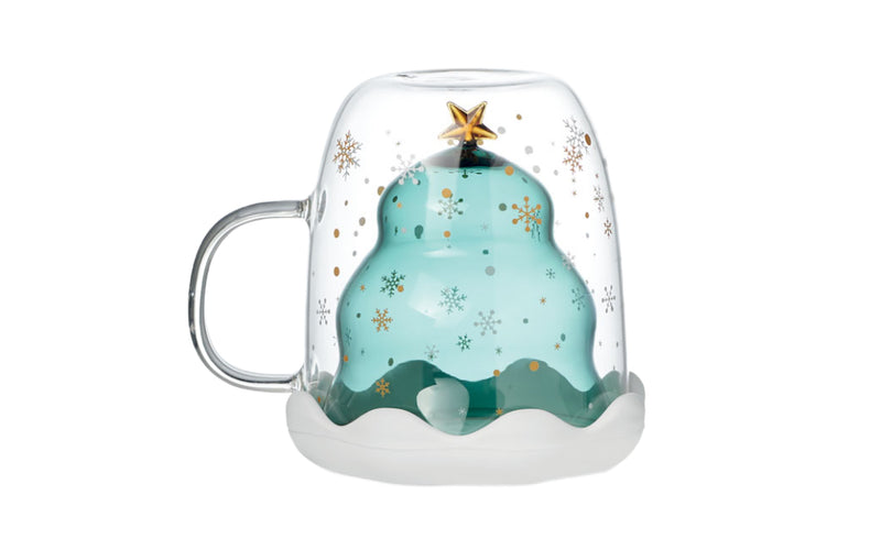 Christmas Mug with Lid & Coaster