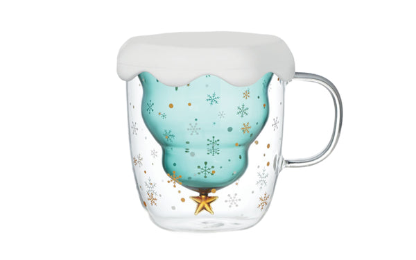 Christmas Mug with Lid & Coaster