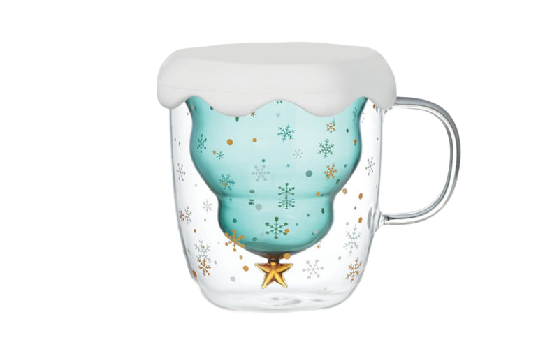 Christmas Mug with Lid & Coaster