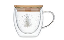 Holiday Tree Mug with Bamboo Lid