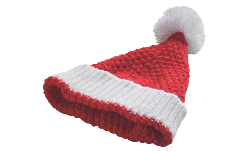 Custom Knitted Santa Hat