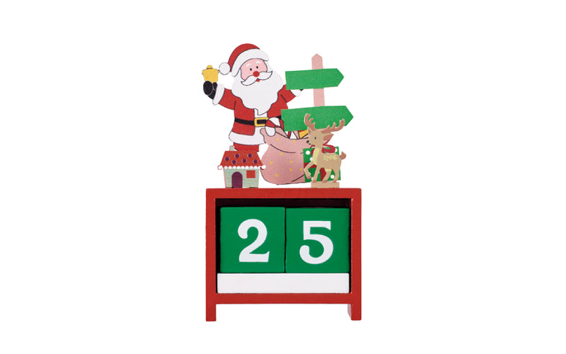 Christmas Wooden Countdown Desk Calendar