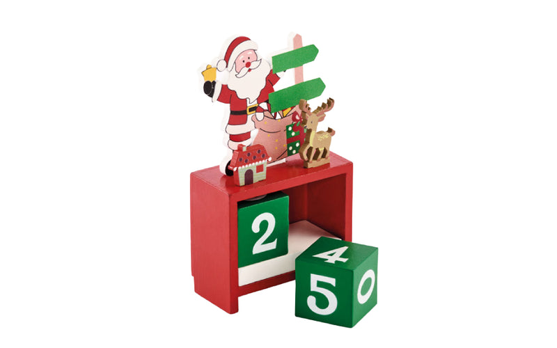 Christmas Wooden Countdown Desk Calendar