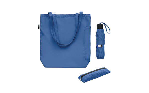 DAMSELFLY 3-Fold Eco Umbrella with Pouch