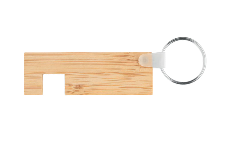 VIOLET Bamboo Key Ring with Phone Stand