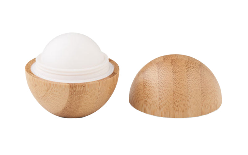 DORMOUSE Natural Lip Balm in Bamboo Round Pot