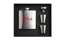 BROMO Slim Hip Flask Set with 2 Cups
