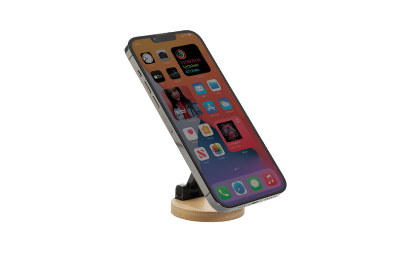 PISTACHIO Recycled Plastic and Bamboo Phone Stand