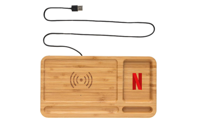 HALIBUT Desk Organizer w Wireless Charger