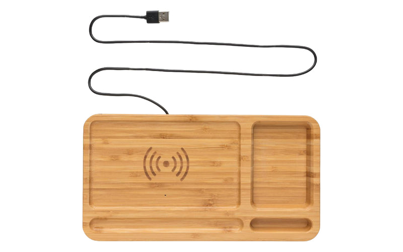 HALIBUT Desk Organizer w Wireless Charger