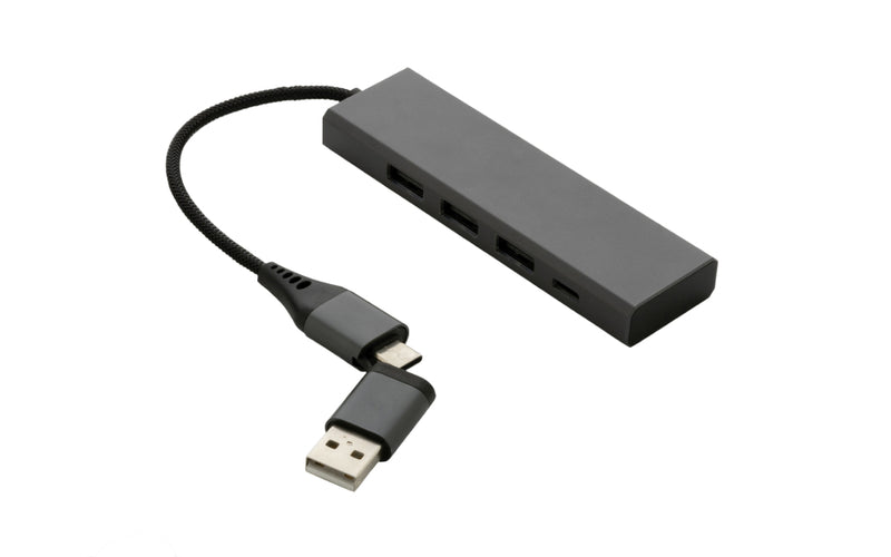 RODENT Recycled Aluminium Hub with 3 USB Ports