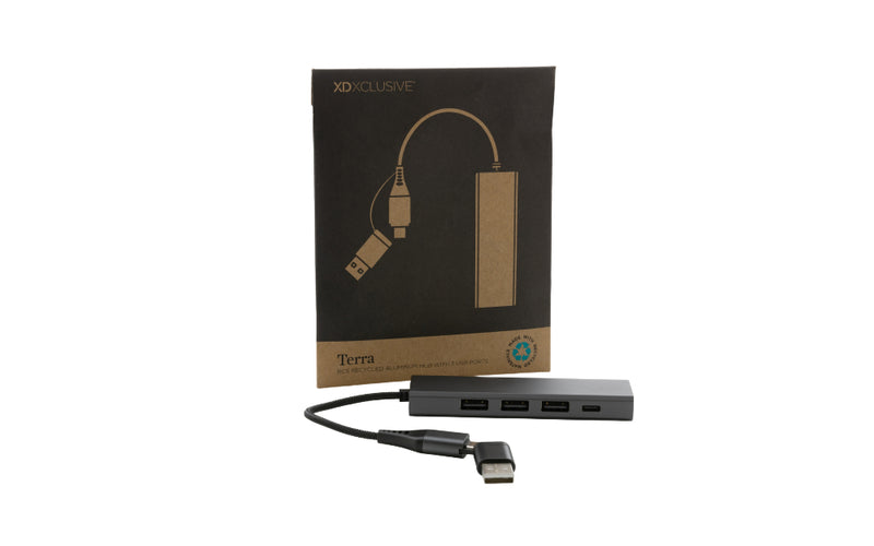 RODENT Recycled Aluminium Hub with 3 USB Ports