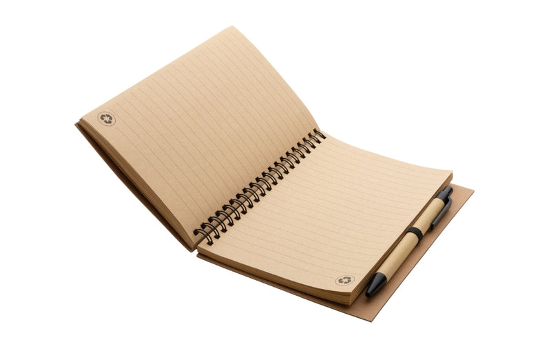 PIPA Spiral Cork Notebook and Pen