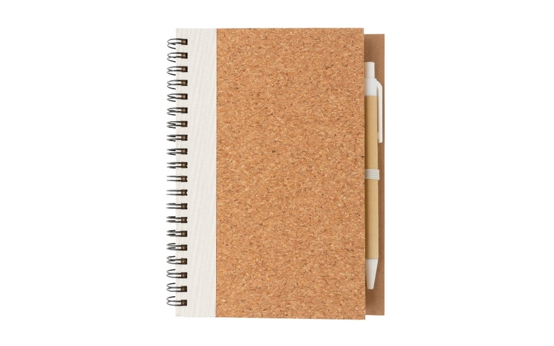 PIPA Spiral Cork Notebook and Pen