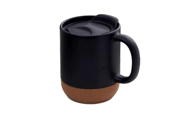 REIMS 15oz Ceramic Coffee Mug with Cork Base